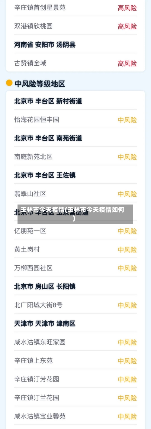 玉林市今天疫情(玉林市今天疫情如何)