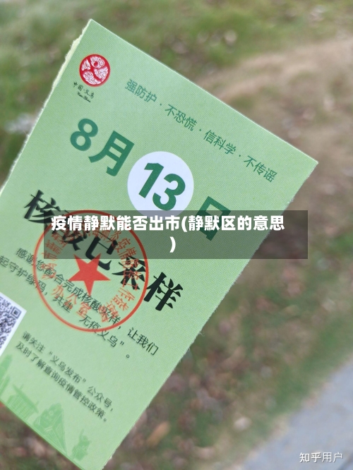 疫情静默能否出市(静默区的意思)